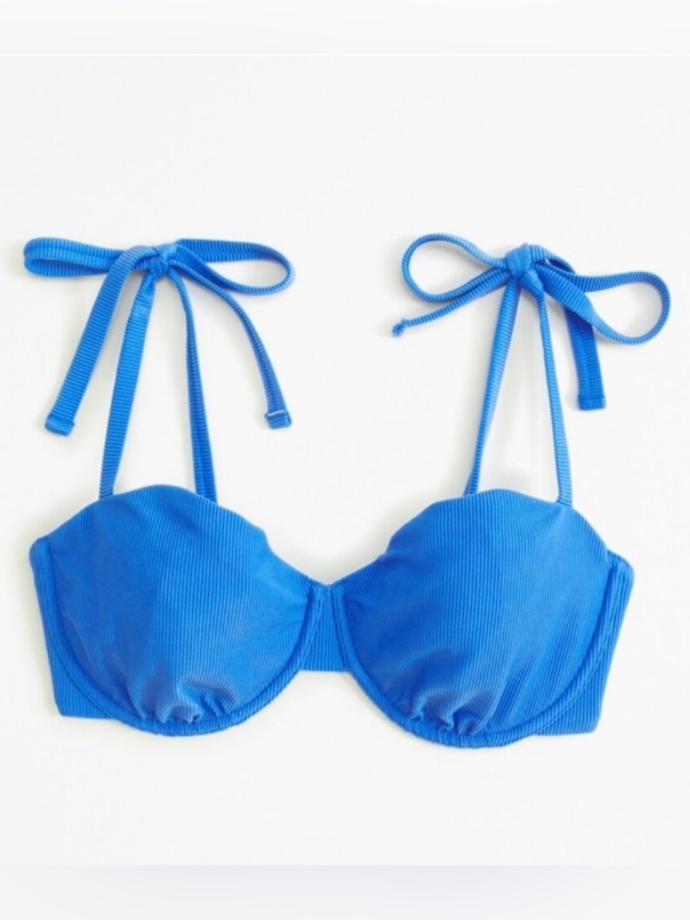 NWT Abercrombie & Fitch Curve Love Tie-Strap Underwire Bikini Top Sz XXS